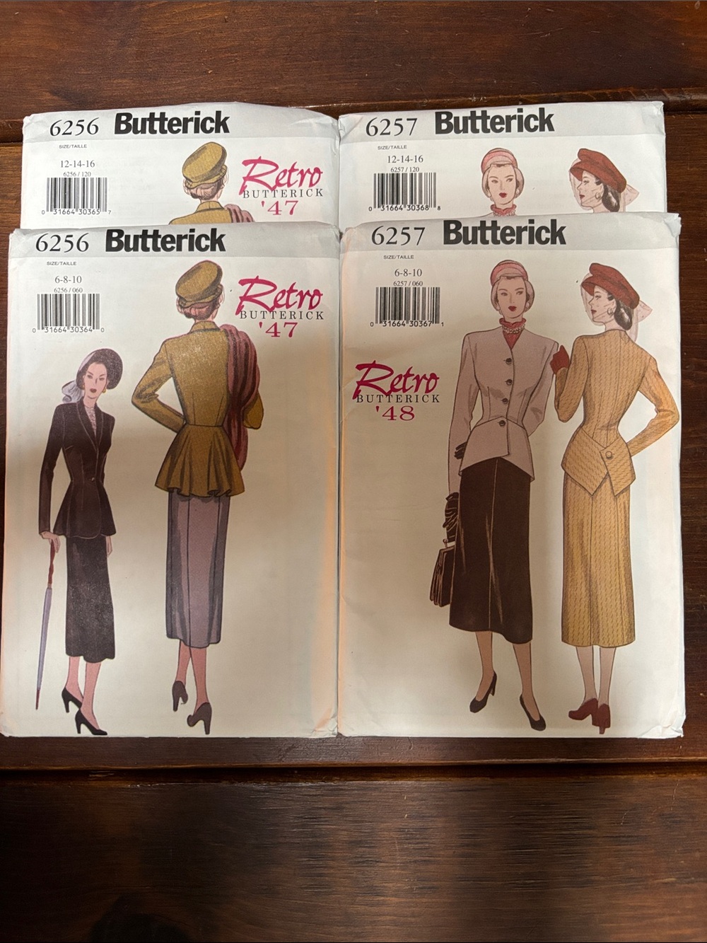 Butterick retro 1940’s suit patterns